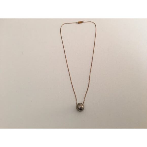 Artisan Handmade Dainty vintage brass chain with vintage ball bead - Picture 7 of 11